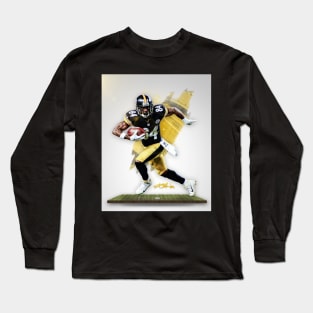 Brown Pittsburgh Sports Art Long Sleeve T-Shirt